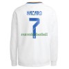 Maillot à Manches Longues Real Madrid Eden Hazard 7 Domicile 2021-22 Pour Homme